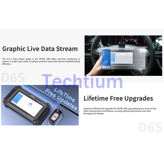 XTOOL D6S  Car Diagnostic Tools All System 31 Functions